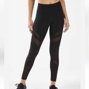 Fabletics high-waisted mesh powerhold 7/8 leggings